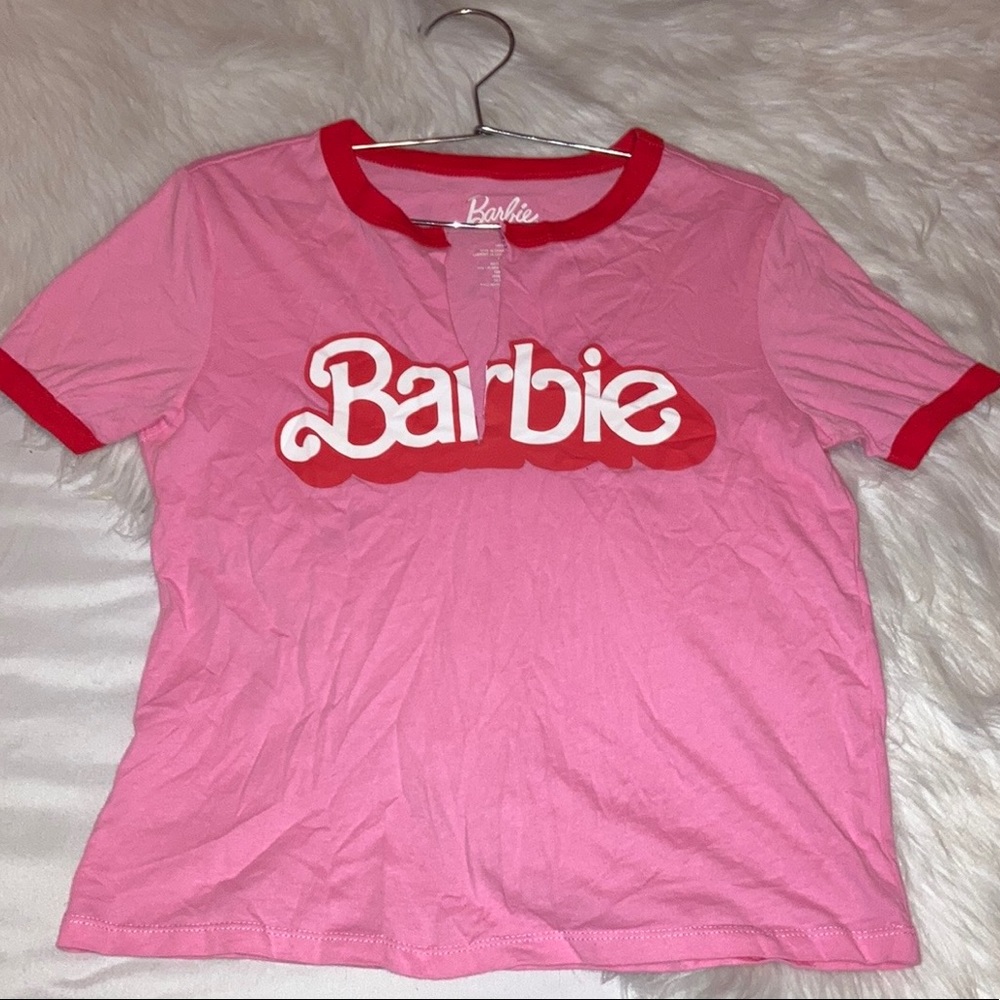 Barbie Pink Ringer Tee - Picture 3 of 6